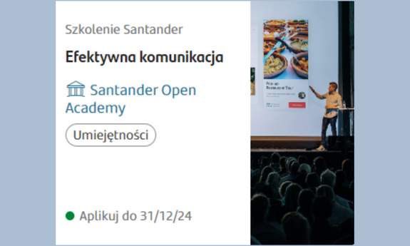 Efektywna komunikacja  - szkolenie Santander Open Academy.