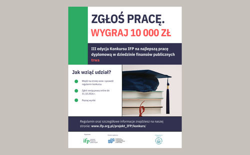 III edycję Konkursu na najlepszą pracę dyplomową z zakresu finansów publicznych