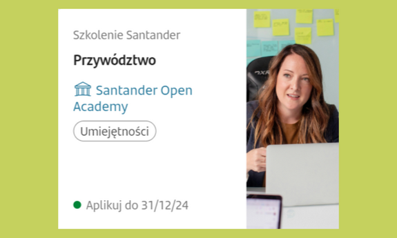 Przywództwo. Szkolenie Santander Open Academy.