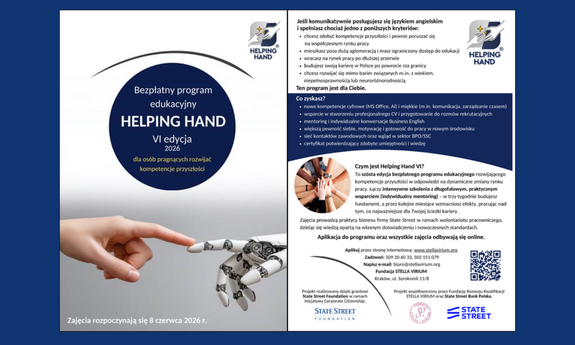 Bezpłatny program edukacyjnym "Helping Hand - VI edycja"