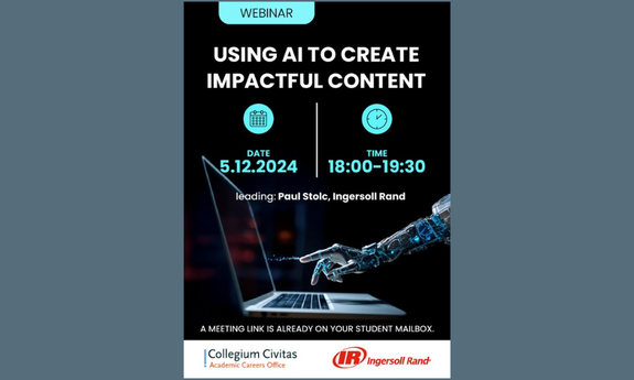 Webinar „Tworzenia wpływowych treści za pomocą sztucznej inteligencji” / The webinar "Using AI to Create Impactful Content"