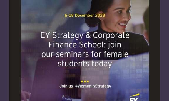 Join EY Strategy and Corporate Finance School, a new educational project for female students