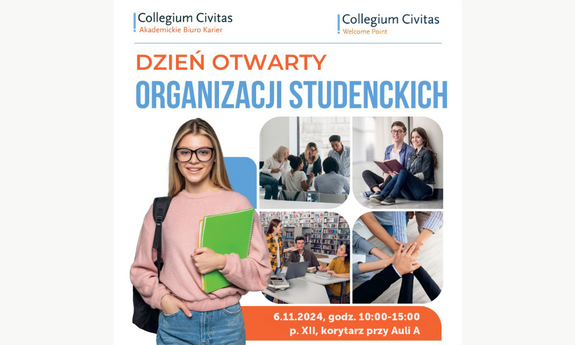 Zapraszamy na kolejną odsłonę Dnia Otwartego organizacji studenckich CC! / We would like to invite you to the next edition of the Student organisations Open Day!