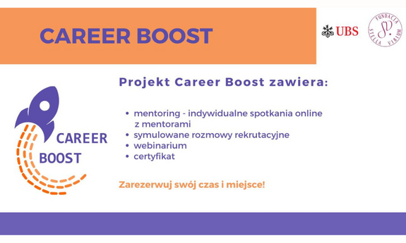 VIII edycja projektu Career Boost Fundacji Stella Virium startuje już w październiku 2023!