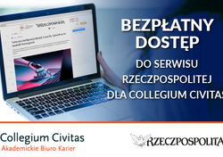 Bezpłatny i nielimitowany dostęp do serwisu www.rp.pl dla absolwentek i absolwentów Collegium Civitas