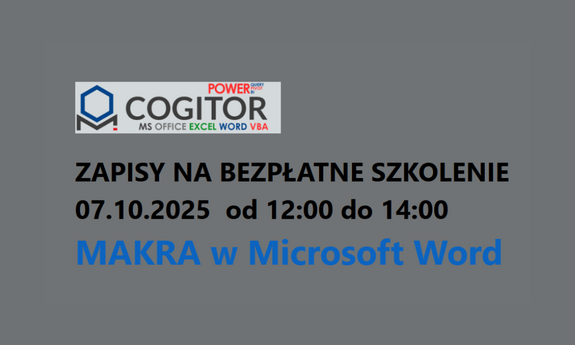 BEZPŁATNY WARSZTAT "REJESTRATOR MAKR W WORDZIE"