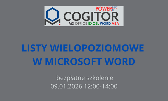LISTY WIELOPOZIOMOWE W MICROSOFT WORD