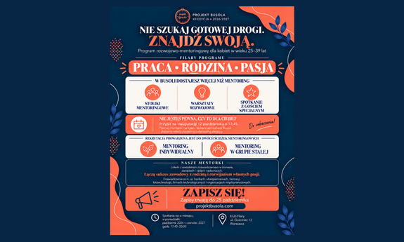 Ruszyła rejestracja do XII edycji projektu Busola.  Nie czekaj - zapisz się już dziś!