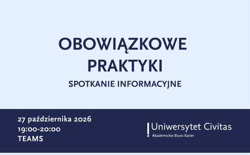 Obowiązkowe praktyki. Spotkanie z opiekunem praktyk i ABK.
