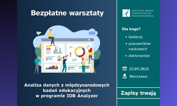 Bezpłatne warsztaty z analizy danych z międzynarodowych badań edukacyjnych