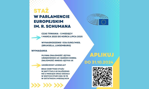 Staże Schumana w Parlamencie Europejskim