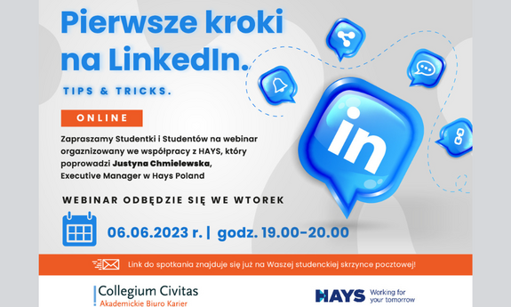 Webinar: „Pierwsze kroki na Linkedin. Tips and Tricks”