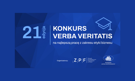 21. edycja Konkursu VERBA VERITATIS na najlepszą pracę z zakresu etyki biznesu