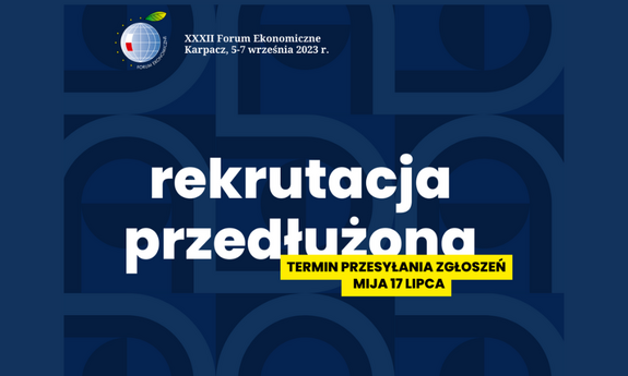 Rekrutacja do programu Junior Staff Forum Ekonomicznego odbywającego się w dniach 5-7 września w Karpaczu została przedłużona!