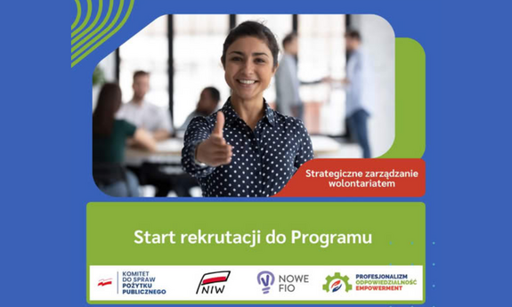 Ruszyła rektutacja do programu „Profesjonalizm, Odpowiedzialność, Empowerment: Strategiczne zarządzanie wolontariatem”!