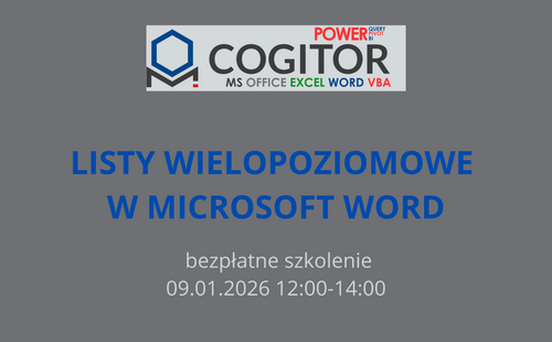 LISTY WIELOPOZIOMOWE W MICROSOFT WORD