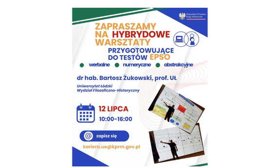 Hybrydowe warsztaty przygotowujące do testów EPSO