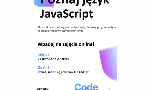 Darmowe zajęcia z programowania w języku JavaScript | 27.11.2023