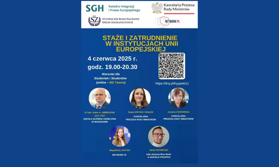 Staże oraz zatrudnienie w instytucjach Unii Europejskiej
