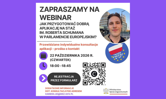 Planujesz aplikować na staż w instytucjach Unii Europejskiej w ramach programu im. Roberta Schumana i chcesz dobrze przygotować swoją aplikację?