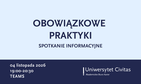 Obowiązkowe praktyki. Spotkanie informacyjne.