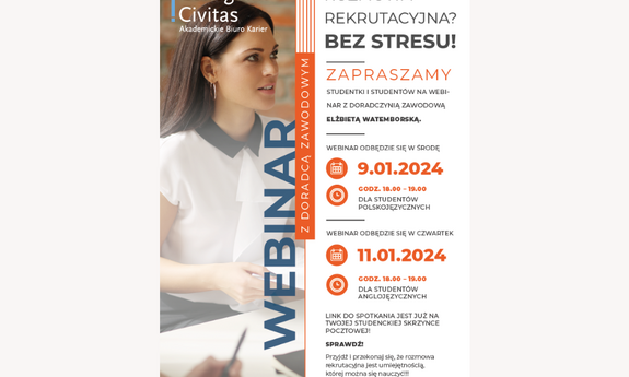 09.01.2024 Webinar „Rozmowa rekrutacyjna? Bez stresu”