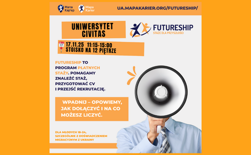 Zaproszenie na spotkanie informacyjne Futureship – Staże dla Przyszłości